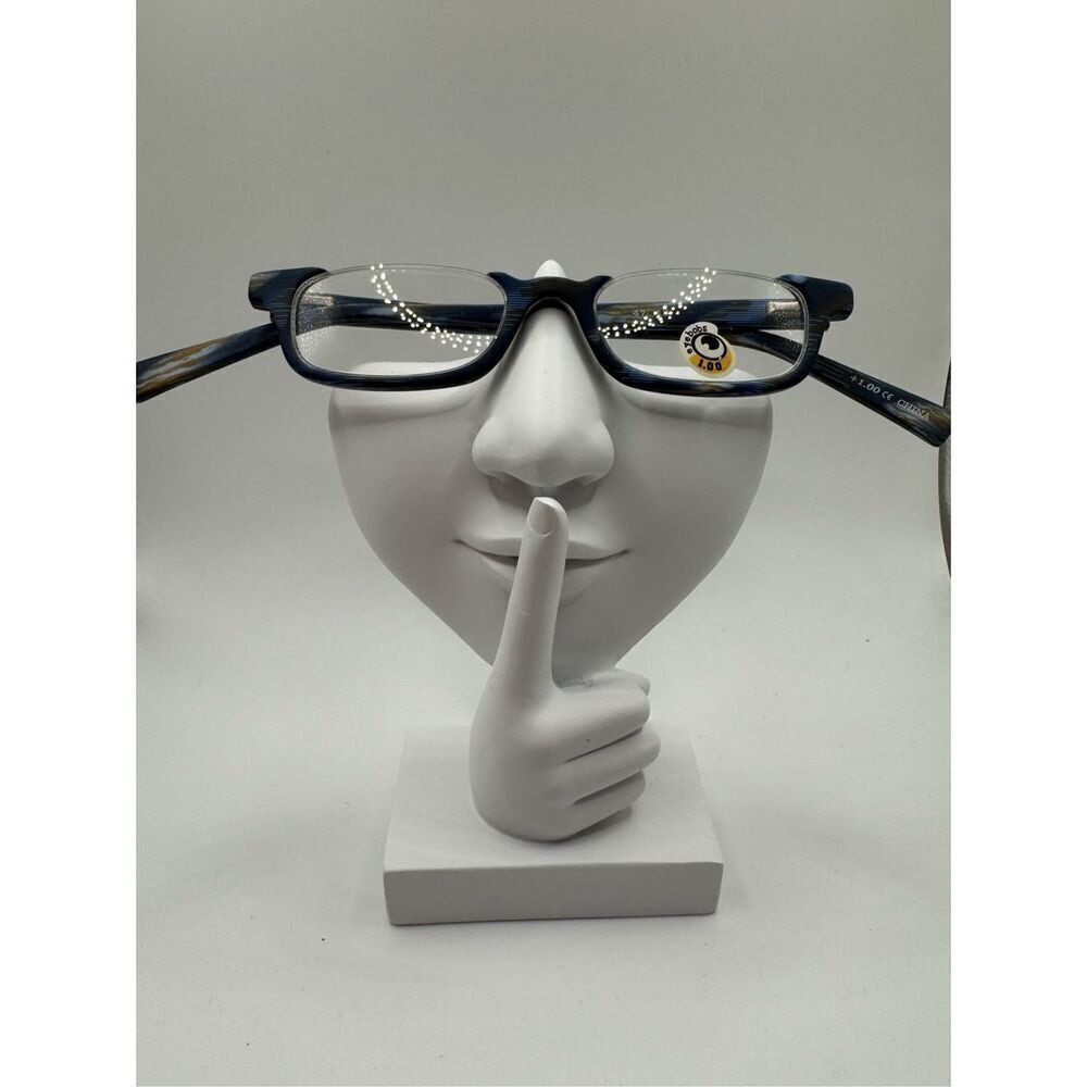 eyebobs What Inheritance? Reading glasses strength 1.00 blue brown pattern new w